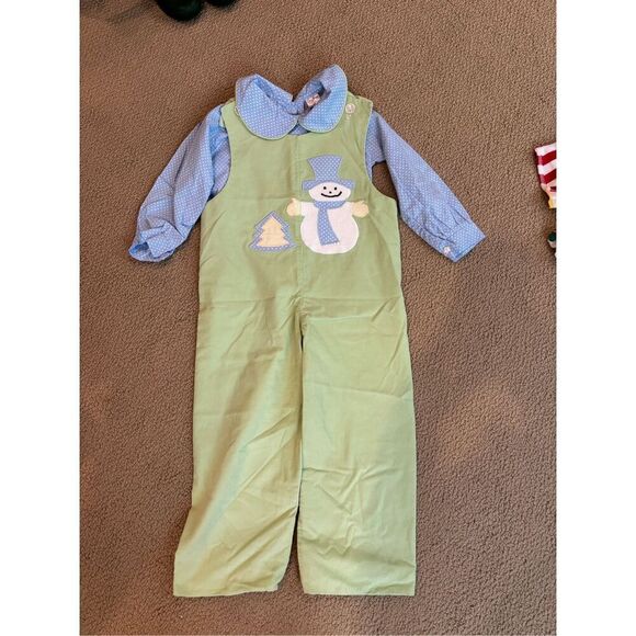 La Jenns 4T snowman corduroy longall - Picture 1 of 4